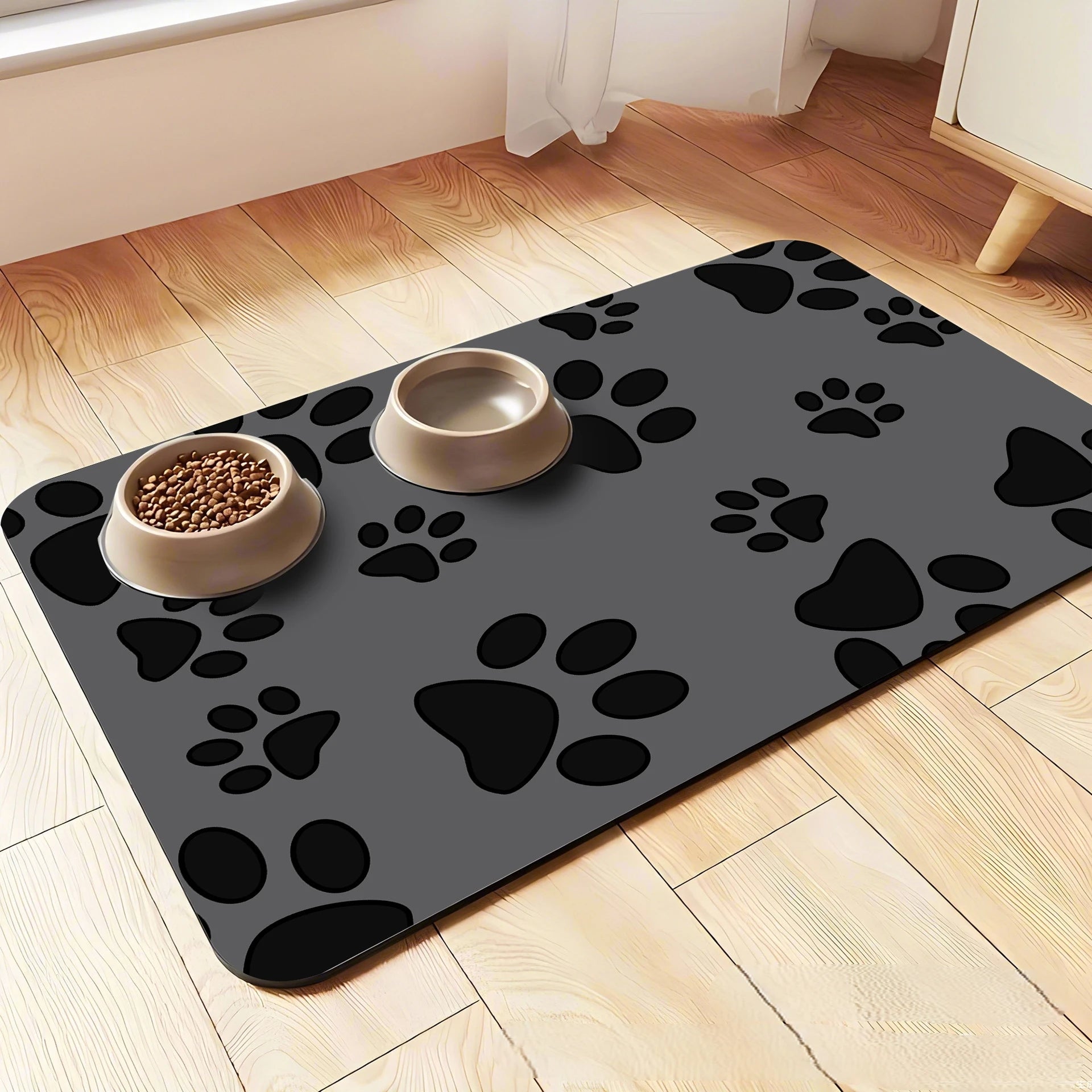 VIKAMA Dog & Cat Feeding Mat – Non-Slip Waterproof Pet Mat