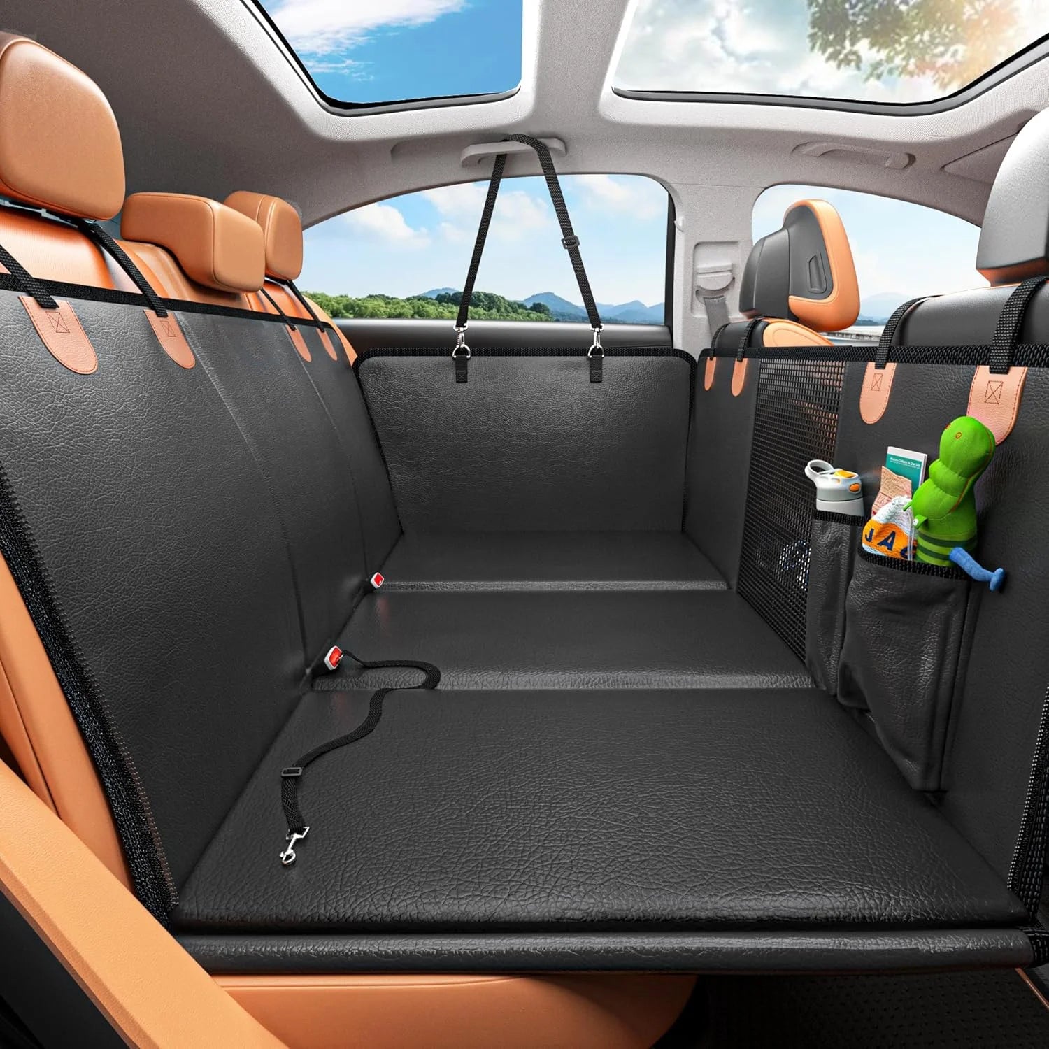 Dog Car Seat Extender - Waterproof, Hard Bottom, Anti-Scratch