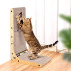 L-Shape Cat Scratcher – 23.6" Cardboard Pad for Indoor Cats & Furniture - FurriendlyPaws | Furry Friends, Happy Hearts