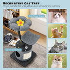 Cat Tree for Large & Small Cats – Stylish Metal Frame Cat Tower