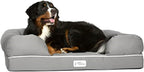 Ultimate Orthopedic Memory Foam Dog Bed with Bolsters – XL (44"x34") Waterproof, Washable Cover, Durable Cotton-Poly Blend