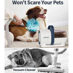 Oneisall 7-in-1 Dog Grooming Kit & Low Noise Pet Grooming Vacuum – 1.5L Large Dust Cup, 7 Professional Tools for Shedding, Hair Trimming & Home/Car Cleaning