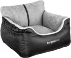 Dog Car Seat for Small Dogs – Cozy Booster Bed with Leash & Storage