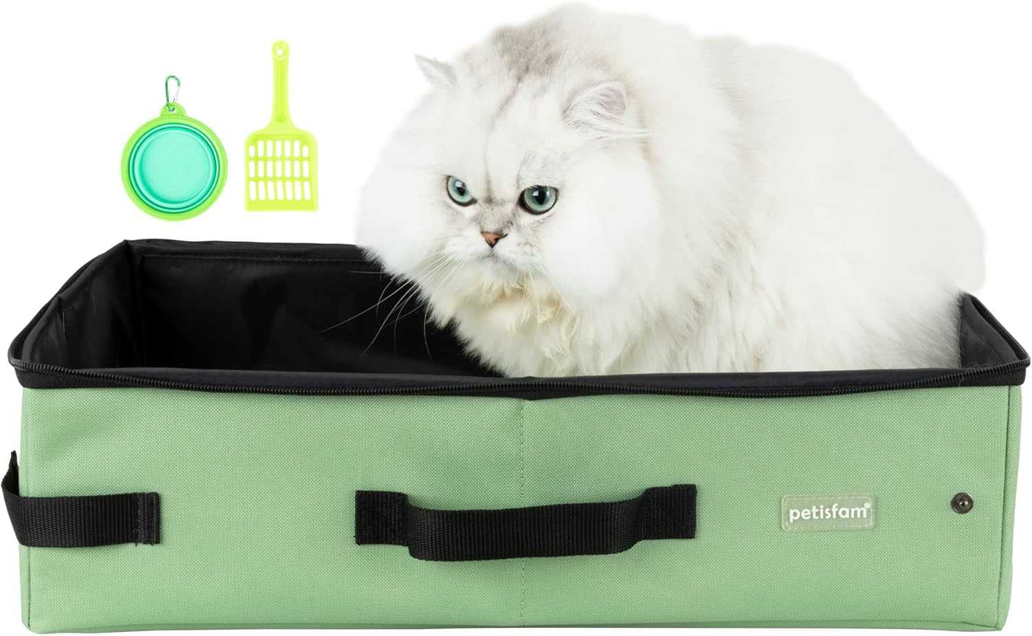 Portable Cat Travel Litter Box – Leakproof, Foldable & Odor-Control