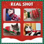 2-Pack Cat Christmas Sweaters – Warm Holiday Knitwear for Cats & Small Dogs