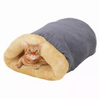 GOOPAWS 4-in-1 Self-Warming Burrow Cat Bed – Cozy Hideaway, Nest & Nap Spot