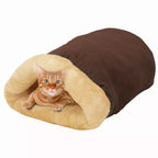 GOOPAWS 4-in-1 Self-Warming Burrow Cat Bed – Cozy Hideaway, Nest & Nap Spot
