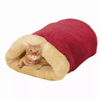 GOOPAWS 4-in-1 Self-Warming Burrow Cat Bed – Cozy Hideaway, Nest & Nap Spot
