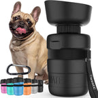 Portable Dog Water Bottle with Built-In Bowl – Leak-Proof, BPA-Free Travel Dispenser for Walks, Hiking & Outdoor Adventures