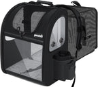 Expandable Pet Carrier Backpack – Breathable Mesh Dog & Cat Travel Bag for Hiking, Camping & Outdoor Adventures (Holds up to 17 lbs)