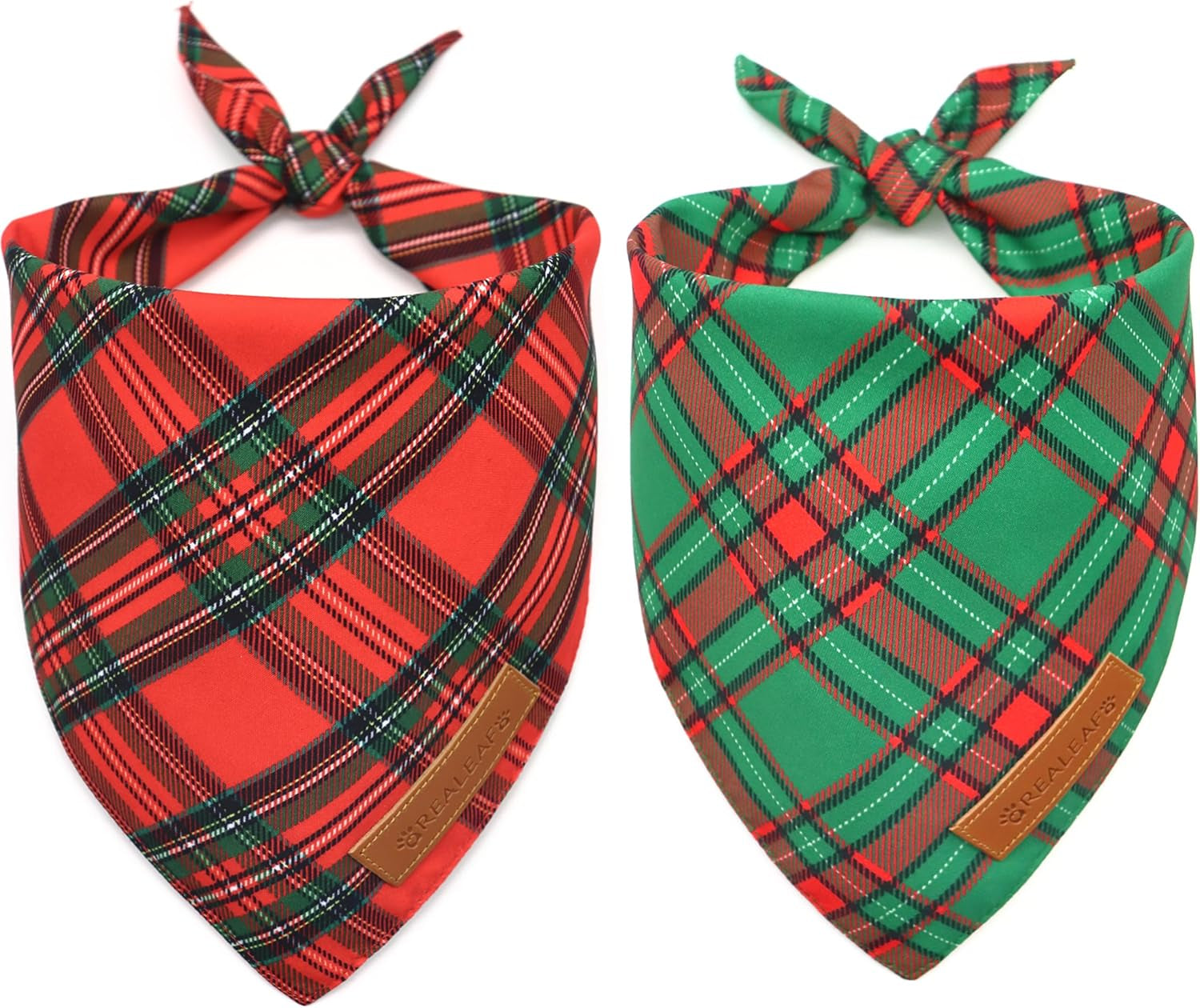 2-Pack Dog Bandanas – Reversible Triangle Pet Scarves for All Seasons, Adjustable Fit - FurriendlyPaws | Furry Friends, Happy Hearts