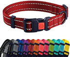 Reflective Nylon Dog Collar with Quick Release Buckle – Adjustable, Padded, and Swim-Friendly for Small, Medium & Large Dogs (10–13 Inch)