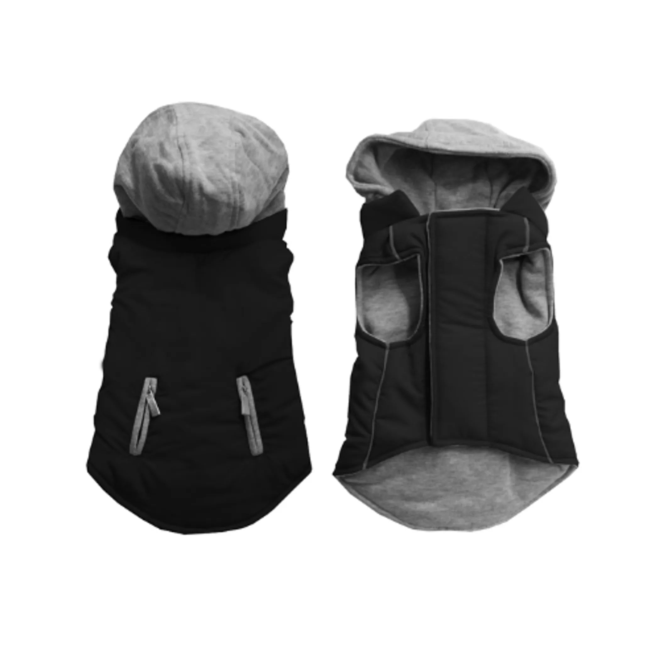 Reversible Hooded Dog Coat – Warm, Water-Resistant & Adventure-Ready