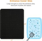 Cat Litter Mat 23"x17" – EVA Honeycomb Double Layer, Waterproof & Urine-Proof Scatter Control, Washable, BPA-Free