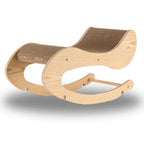 Wooden Cat Rocking Chair – Cozy Swing & Scratch Spot for Cats