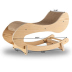 Wooden Cat Rocking Chair – Cozy Swing & Scratch Spot for Cats