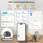 Smart Self-Cleaning Cat Litter Box - App Control for Multiple Cats