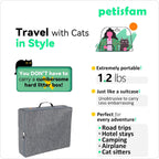 Portable Cat Travel Litter Box – Leakproof, Foldable & Odor-Control