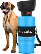 Portable Dog Water Bottle with Built-In Bowl – Leak-Proof, BPA-Free Travel Dispenser for Walks, Hiking & Outdoor Adventures