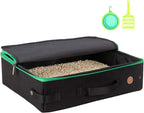 Portable Cat Travel Litter Box – Leakproof, Foldable & Odor-Control