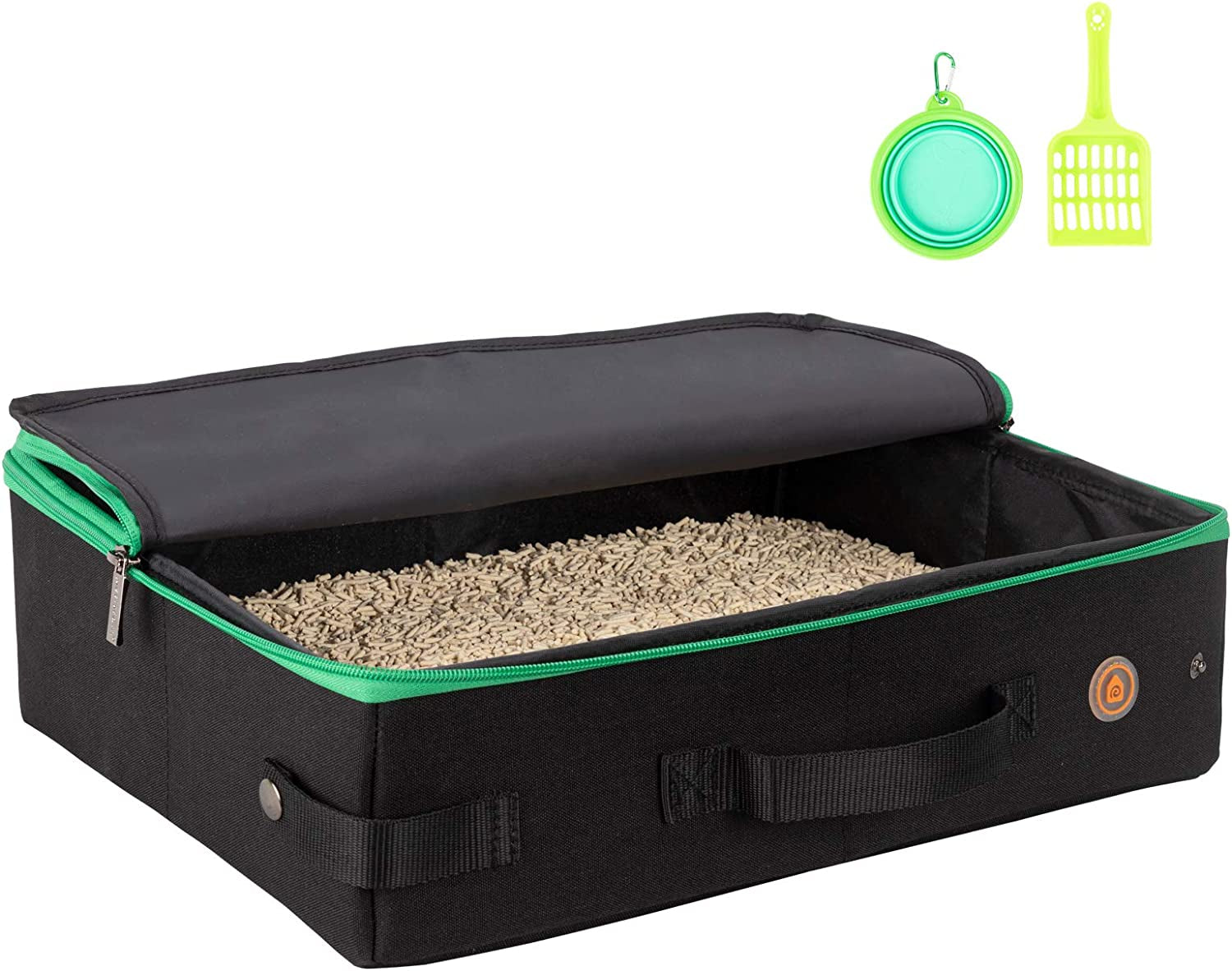 Portable Cat Travel Litter Box – Leakproof, Foldable & Odor-Control