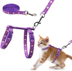 Cat Harness & Leash Set – Escape Proof Adjustable Nylon - FurriendlyPaws | Furry Friends, Happy Hearts