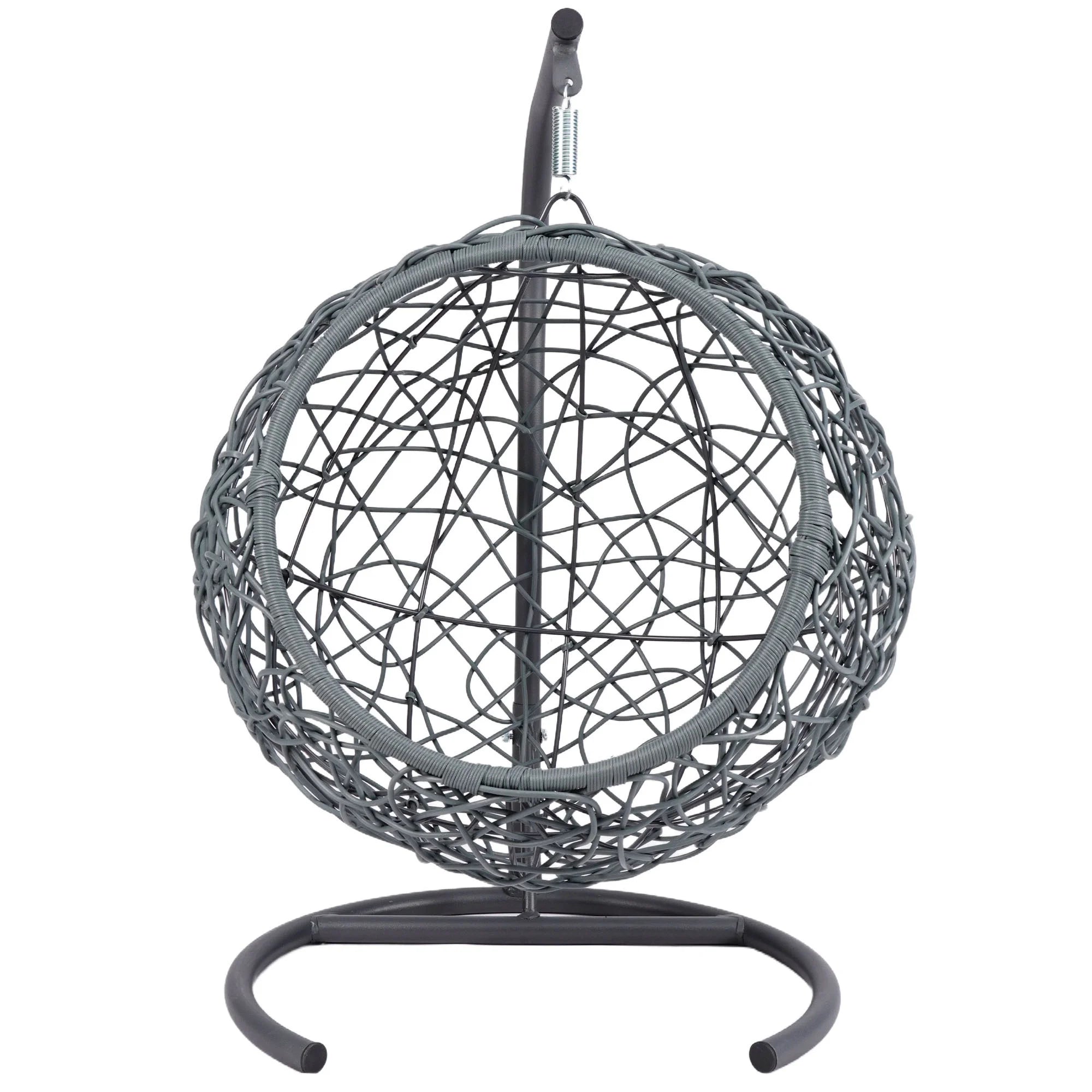Luxury Cat Swing Hammock with Stand & Cushion – Rattan Wicker Egg Chair for Cats, Indoor Hanging Pet Bed with Breathable Design & Washable Cushion