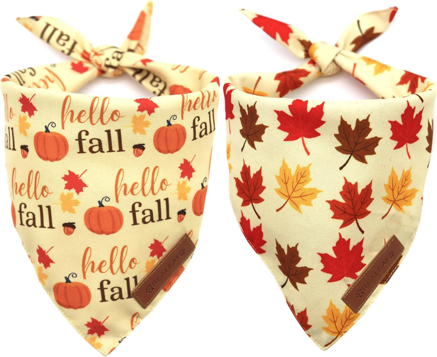 2-Pack Dog Bandanas – Reversible Triangle Pet Scarves for All Seasons, Adjustable Fit - FurriendlyPaws | Furry Friends, Happy Hearts