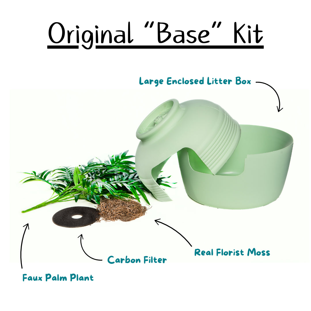Original Hidden Litter Box Planter – Hooded Cat Litter Box with Fake Plant Cover