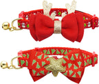 Seasonal Cat Collars 2-Pack – Breakaway Bow Ties with Bells - FurriendlyPaws | Furry Friends, Happy Hearts