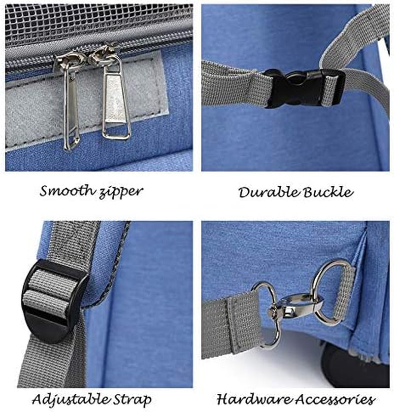 Wheeled Pet Carrier Backpack & Stroller – Travel Bag for Dogs & Cats