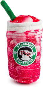 LaBarka Pawsecco Plush Dog Toy – Funny Designer Parody Toy with Squeaker for All Breeds, Soft, Stylish & Machine-Washable