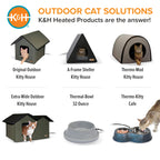 Thermo Mod Kitty Shelter – Outdoor Heated Cat House with Insulated Weatherproof Design