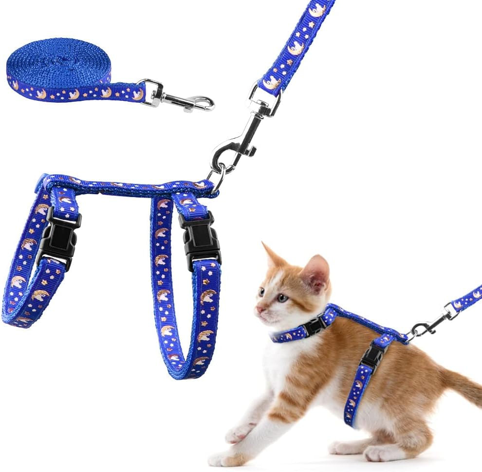 Cat Harness & Leash Set – Escape Proof Adjustable Nylon - FurriendlyPaws | Furry Friends, Happy Hearts