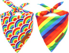 2-Pack Dog Bandanas – Reversible Triangle Pet Scarves for All Seasons, Adjustable Fit - FurriendlyPaws | Furry Friends, Happy Hearts