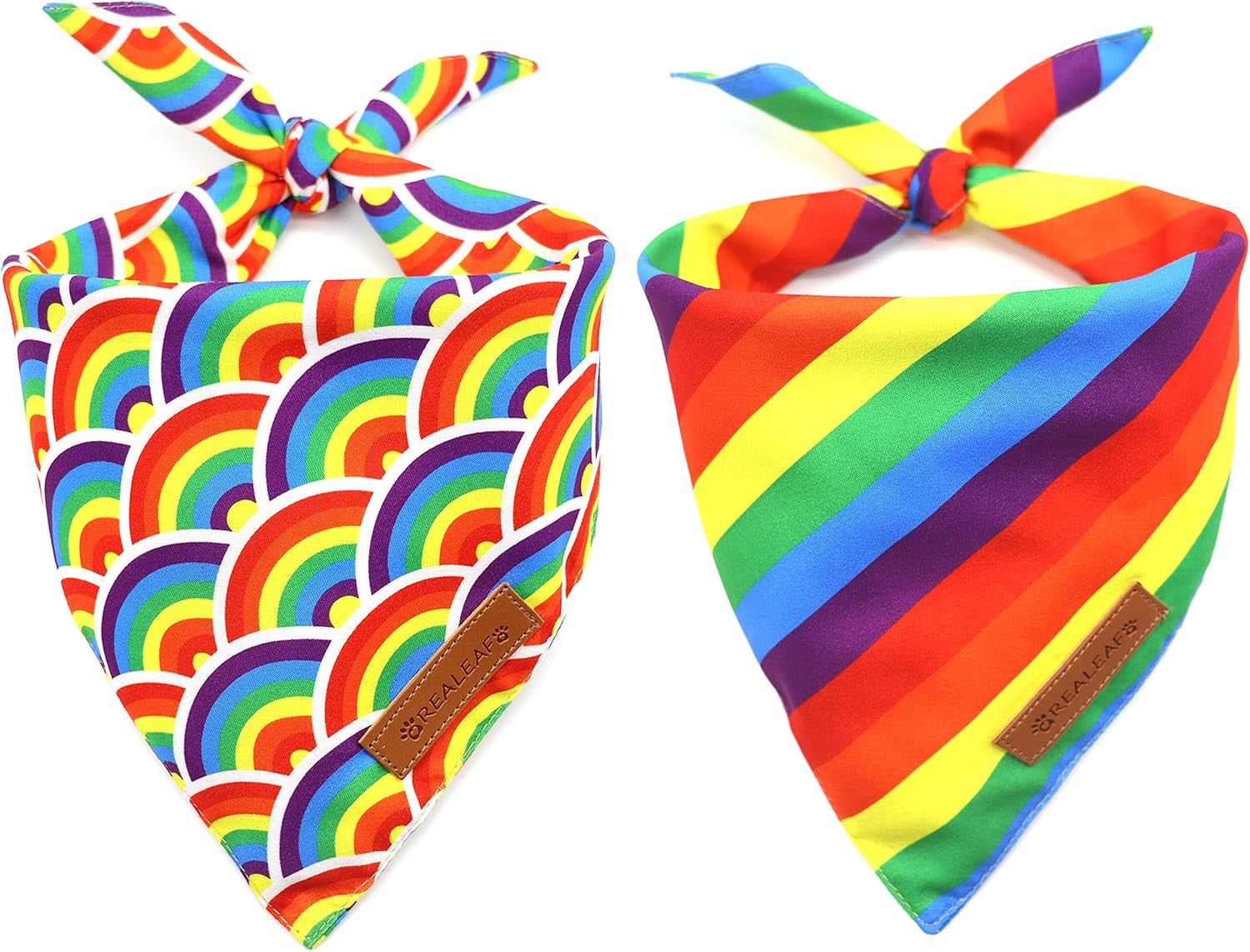2-Pack Dog Bandanas – Reversible Triangle Pet Scarves for All Seasons, Adjustable Fit - FurriendlyPaws | Furry Friends, Happy Hearts