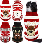 4-Pack Dog Holiday Sweaters – Christmas & Halloween Puppy Clothes with Reindeer, Snowman, Skull & Pumpkin Designs (S–XL) - FurriendlyPaws | Furry Friends, Happy Hearts