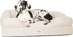 Ultimate Orthopedic Memory Foam Dog Bed with Bolsters – XL (44"x34") Waterproof, Washable Cover, Durable Cotton-Poly Blend