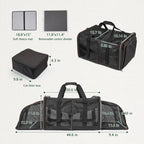 Expandable Cat Travel Carrier - Double Compartment w/ Litter Boxes