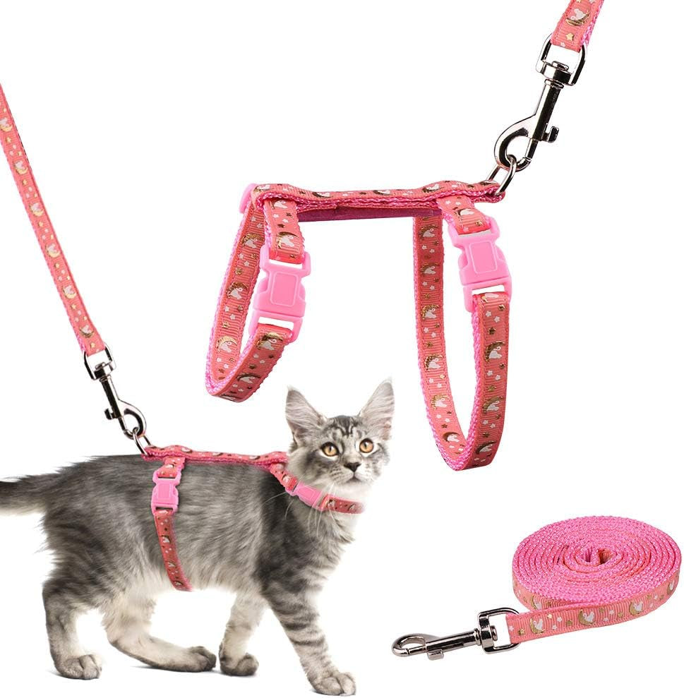 Cat Harness & Leash Set – Escape Proof Adjustable Nylon - FurriendlyPaws | Furry Friends, Happy Hearts