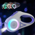 3M/5M Retractable Dog Leash with LED Flashlight & RGB Glow – Durable Nylon Night Walking Leash for Small Dogs & Cats, Tangle-Free Outdoor Lead
