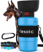 Portable Dog Water Bottle with Built-In Bowl – Leak-Proof, BPA-Free Travel Dispenser for Walks, Hiking & Outdoor Adventures