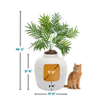 Original Hidden Litter Box Planter – Hooded Cat Litter Box with Fake Plant Cover