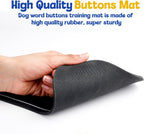Train Your Dog with Recordable Buttons – 6 or 8 Pack Talking Button Set with Mat & Clicker