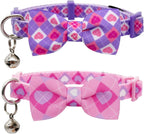 Seasonal Cat Collars 2-Pack – Breakaway Bow Ties with Bells - FurriendlyPaws | Furry Friends, Happy Hearts