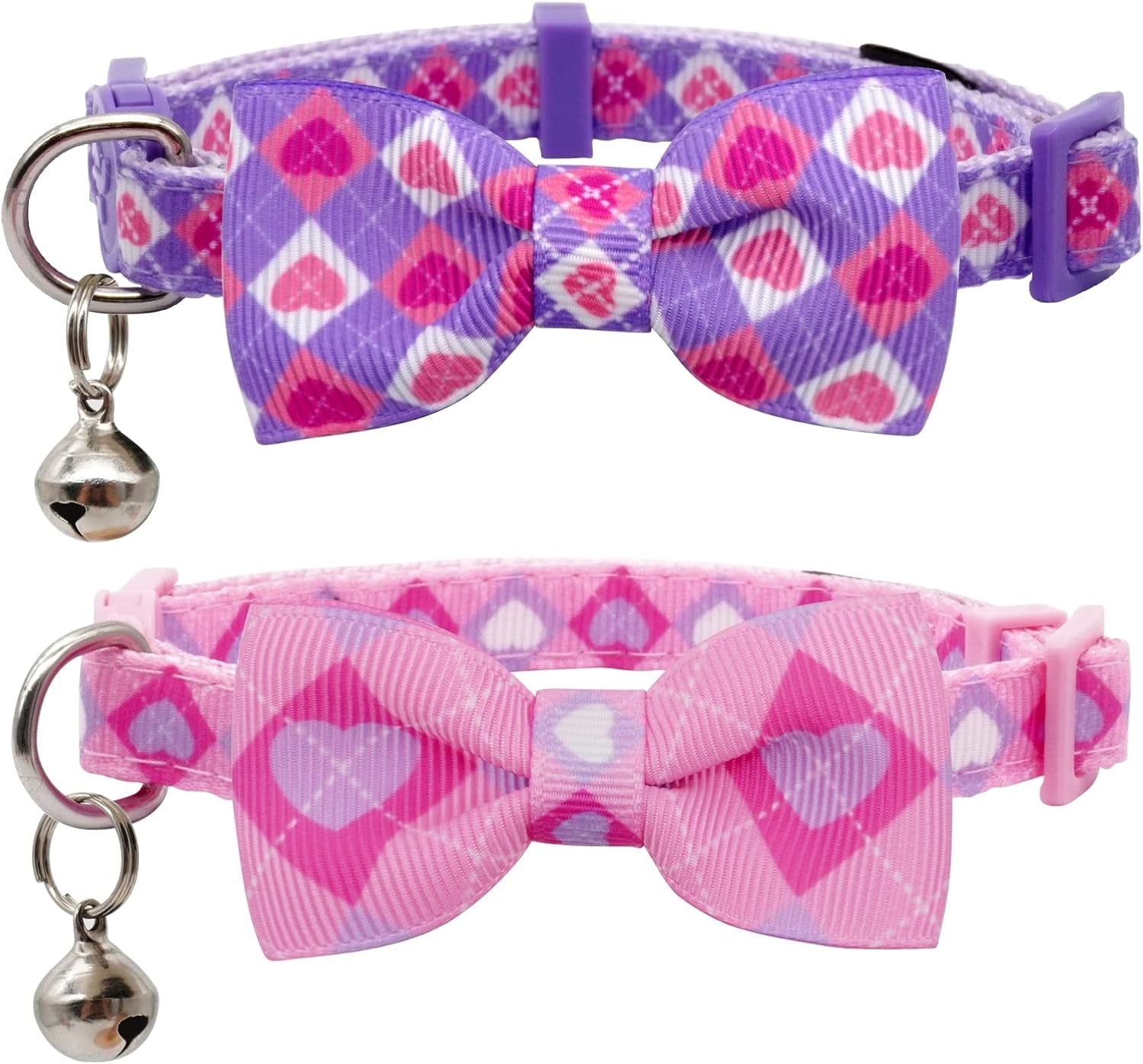 Seasonal Cat Collars 2-Pack – Breakaway Bow Ties with Bells - FurriendlyPaws | Furry Friends, Happy Hearts