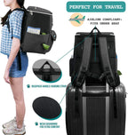 Airline Approved Dog Travel Backpack - Ultimate Pet Backpack with Food Container, Collapsible Bowls & Puppy Diaper Bag - Perfect for Hiking & Camping - Ideal Dog Mom Gift - Dark Gray