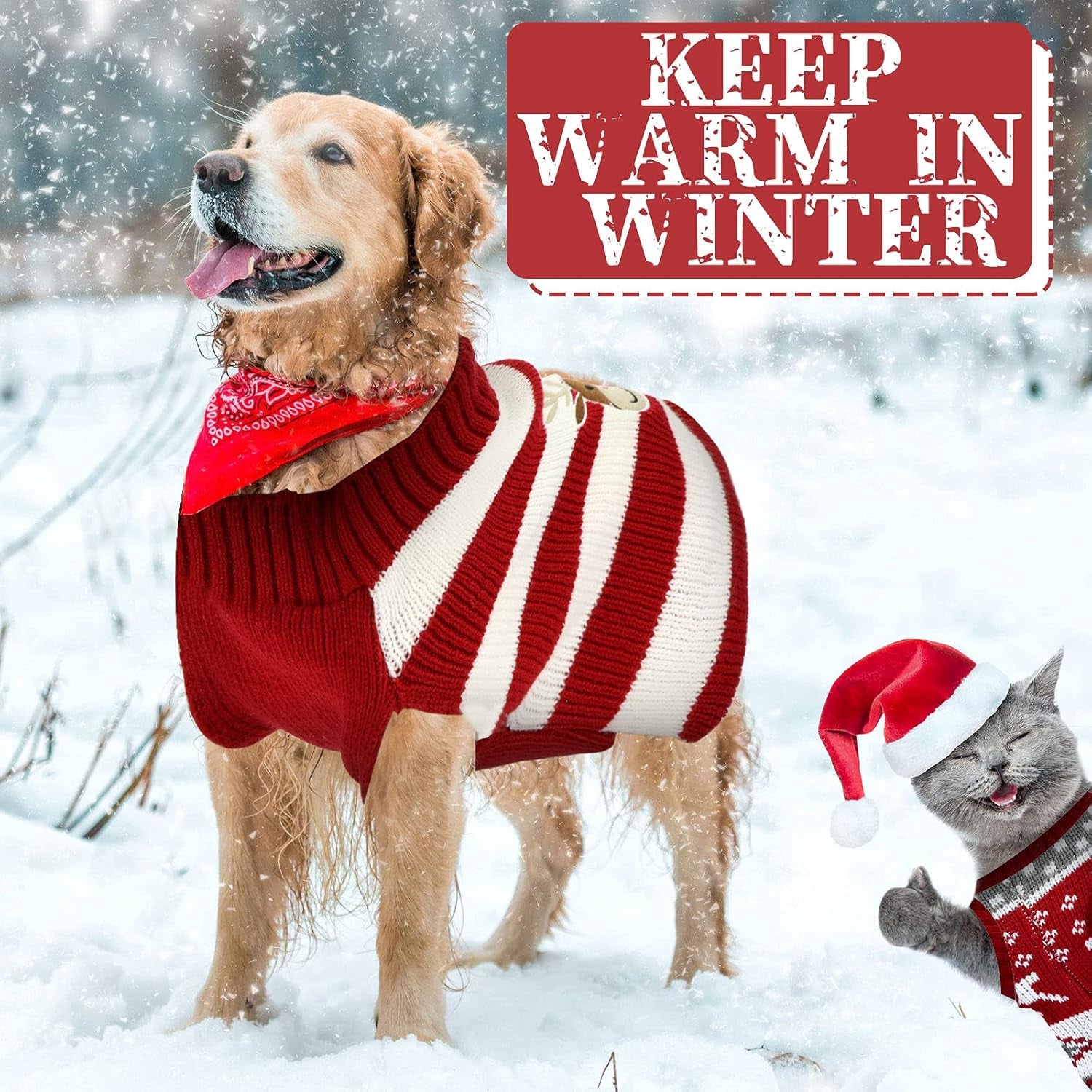 4-Pack Dog Holiday Sweaters – Christmas & Halloween Puppy Clothes with Reindeer, Snowman, Skull & Pumpkin Designs (S–XL) - FurriendlyPaws | Furry Friends, Happy Hearts