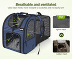 Expandable Pet Carrier Backpack – Breathable Mesh Dog & Cat Travel Bag for Hiking, Camping & Outdoor Adventures (Holds up to 17 lbs)