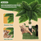 Cat Post 38" – Tall Cat Scratching Post for Indoor Cats with Dangling Ball & Spring Toy (Green)